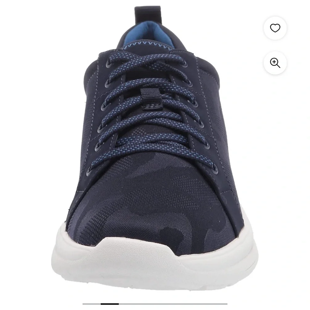 Clarks EZERA‎ cloud steppers lace up Dark Blue comfort shoes sneakers Sz 10 A